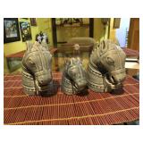 Set of 3 Horse Heads