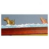 2 Small Dogs in Surf