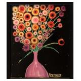 Flowers in Pink Vase (England)