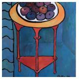 Blue Fruit Bowl