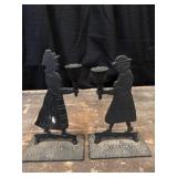 Two Iron Candle Holders