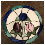 Stained Glass Floral Decoration