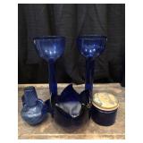 Cobalt Blue Glass Lot