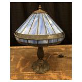 Lamp with Stained Glass Shade