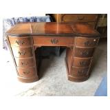 Knee Hole Desk with Leather Top