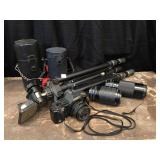 Cannon Camera with Lenses and Accessories