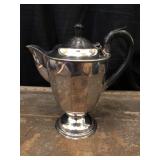Horn Handled Silver Plate Tea Pot