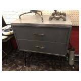 Wood Industrial Cabinet wiith Hairpin Legs
