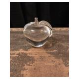 Crystal Apple Paperweight