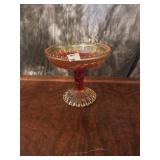 Painted Glass Candy Dish