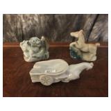 Three Ceramic Figurines