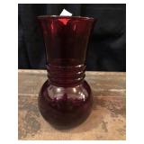 Anchor Hocking Ruby Vase