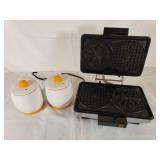 (2) Egg Cookers & Waffle Maker