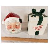 (2) Christmas Cookie Jars