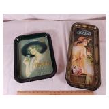 (2) Coca Cola Trays