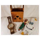 Wood Catch all & contents