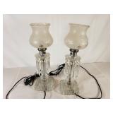 Pair of Glass Lamps