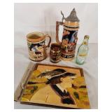 Steins & Wooden Photo Album