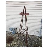 Rusty windmill base