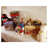 Christmas Lights, Snowmen, & Tins