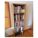 Oak Bookshelf with books