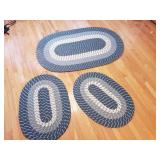 (3) Oval Braided Rugs