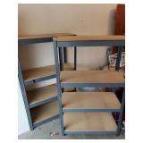 (2) Metal Shelves