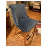 (2) Counter Height Suede Chairs