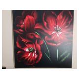 Art: (2) Large Flowers Paintings