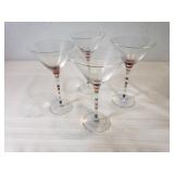 (4) Martini Glasses