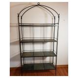 Metal Bakers Rack with Ceramic Tile Shelves