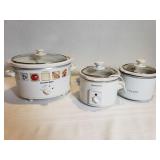 (3) Crock Pots