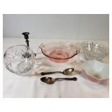 Glass Bowls & Sterling Spoons