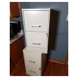 (2) Letter Size Filing Cabinets