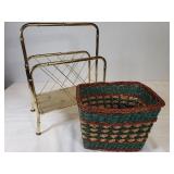 Magazine Rack & Basket