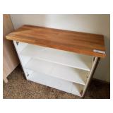 Butcher Block Top Cabinet