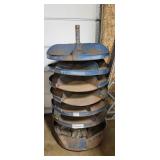 Metal Revolving Parts Bin - 69"H