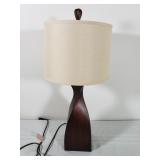 Walnut-Look Lamp