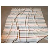 Striped Woven Blanket - Blue