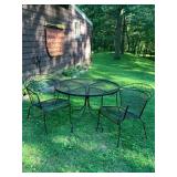 Patio Table & 2 Chairs - Table Folds