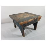 Primitive Stool - Green/Blue Tone