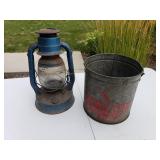 Minnow Bucket & Lantern