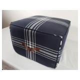 Plaid Ottoman