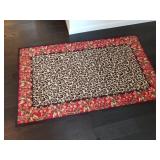 Leopard Print Throw Rug