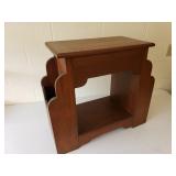 End Table with Magazine Holders