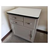Vintage Kitchen Cabinet - enamel top