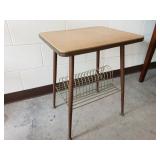Vintage Record End Table