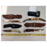 (4) Knives with Sheaths