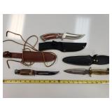 (3) Knives with Sheaths