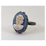 Vintage Cameo Ring - adjustable